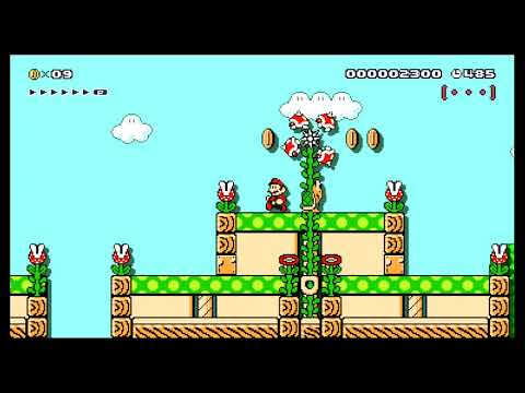Bloom Doom Meadows by Semako - SUPER MARIO MAKER - NO COMMENTARY 1bf