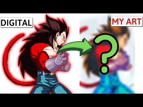 Drawing Vegeta Super Saiyan 4