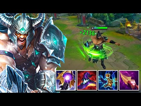 Season 12 AP Trynd heals +2000 Every Q... and AoE One-Shots with Spin!!