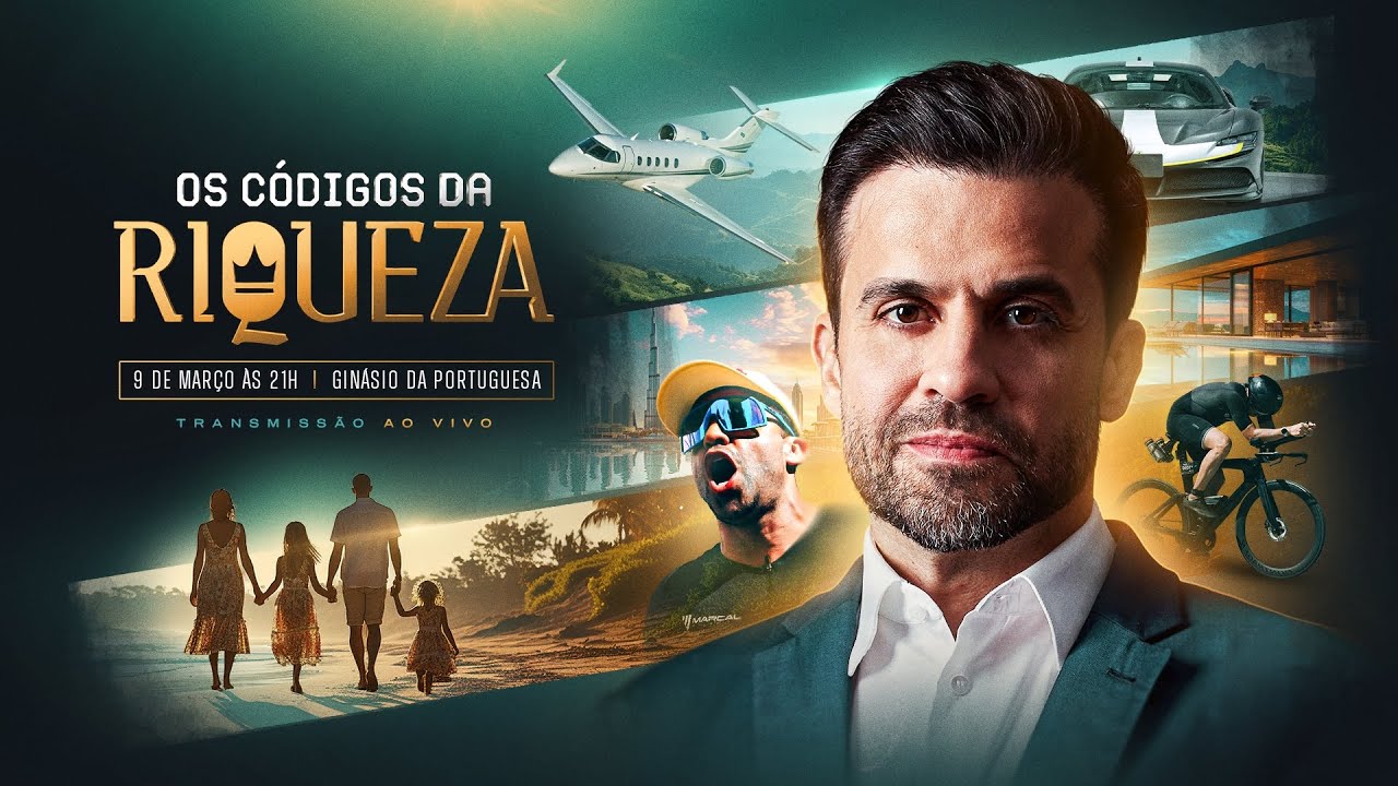 Os Códigos da Riqueza AO VIVO com Pablo Marçal - Domingo, 9 de março às 21h