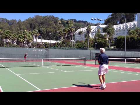 17 of 24: Mike and Chris play tennis at BTC
