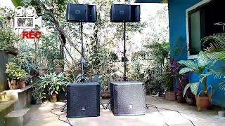 Video thumbnail for JBL Sound Test Setup JBL VRX 932la, JBL STX 818s, crown 6002, EFX 12 mixer, Alto Bluetooth total by Assis Alfonso