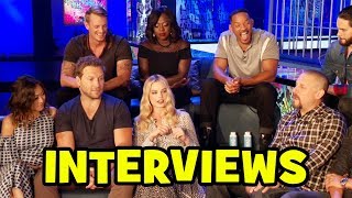 SUICIDE SQUAD Cast Interviews - Margot Robbie, Cara Delevingne, Jared Leto, Will Smith video