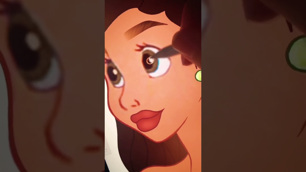 Glowup Ariel #art #disney #transformation #shortswithzita #glowup #artist #ariel #digitalart #shorts