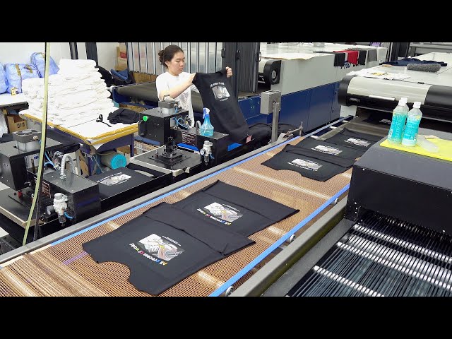 
Amazing Graphic T Shirt Mass Production Process One-stop Clothing Manufacturing Factory