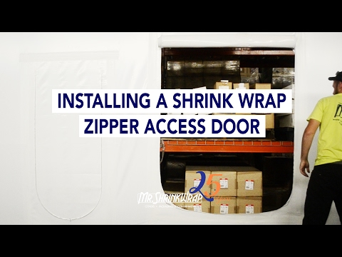 How to Install a Shrink Wrap Zipper Access Door | MrShrinkwrap.com