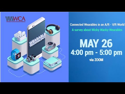 Promo video - Connected Wearables in an AR/VR World Event