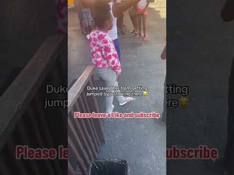 Duke dennis save little girl from getting Jumped😳 #dukedennis #shorts #fight #amp