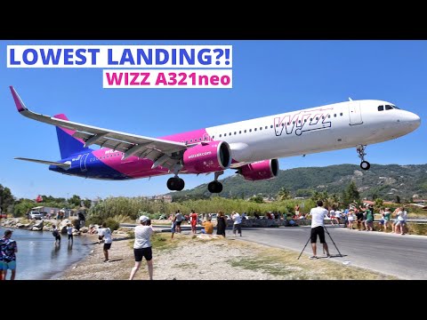 Plane Nearly Bonks Tourists On The Ground Making The Lowest Landing Ever At The Skiathos Airport, Greece