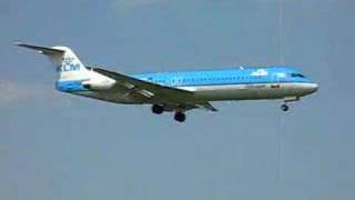 preview picture of video 'Fokker 100, PH-KLD on approach to EHWO'