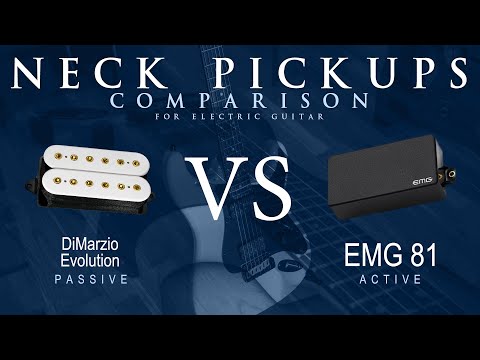 DiMarzio EVOLUTION vs EMG 81 - Neck Guitar Pickup Comparison Tone Demo