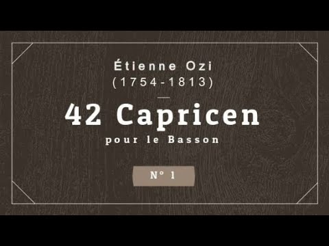 Ozi, Etienne: 42 Caprice pour basson