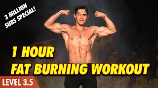 1 Hour Workout | No Gym Fat Burning &amp; Body Strengthening (Level 3-4)