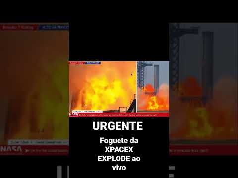 Um foguete desenvolvido pela Xpacex da empresa do bilhonario #elonmusk , EXPLODE AO VIVO
