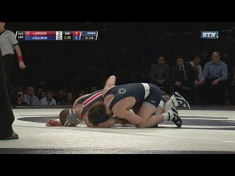Big Ten Rewind: 2016 Wrestling - 141 LBs - Penn State's Jimmy Gulibon vs. Ohio State's Micah Jordan