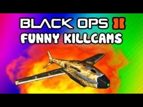 Black Ops 2 Funny Killcams - Hunter Killer Trap, Noob Tube, Posing Body, Dog Swim (Trolling/Funtage)