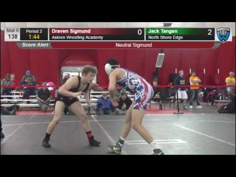 138 Draven Sigmund Askren Wrestling Academy vs Jack Tangen North Shore Edge 6476509104