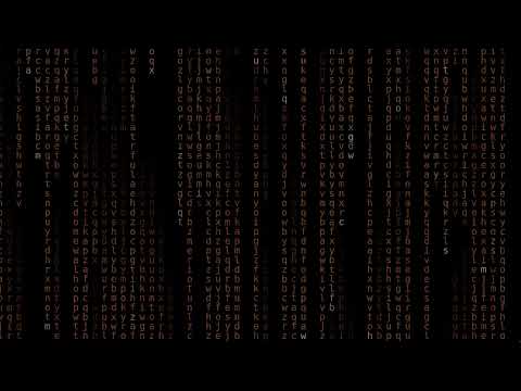 Screensaver matrix code rain