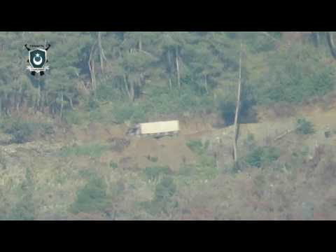 استهداف سيارة عسكرية لقوات النظام في منطقة عطيرة في ريف اللاذقية بواسطة صاروخ تاو من قبل الفرقة الثانية الساحلية