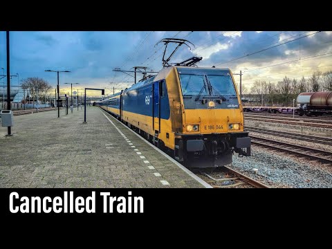 Trein Cabinerit / Opgeheven Trein / Rotterdam Stadion + Breda / TRAXX / Januari 2022