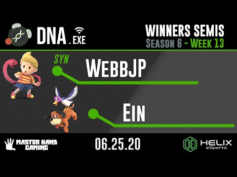 DNA.EXE S6:W13 - SYN | WebbJP (Lucas) Vs. Ein (Duckhunt, Diddy Kong) - W Semifinals