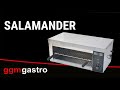 Commercial Salamander Grill - 2 kW - 230V - 4 Levels - Height-Adjustable Rack - 50-300 °C