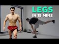 TRAIN LEGS IN 15 MINS AT HOME |घर पे बनाये LEGS बिना WEIGHTS के [15 MINS]