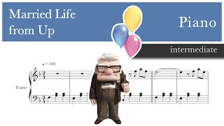 Married Life – from “Up” - Piano sheet music (intermediate)