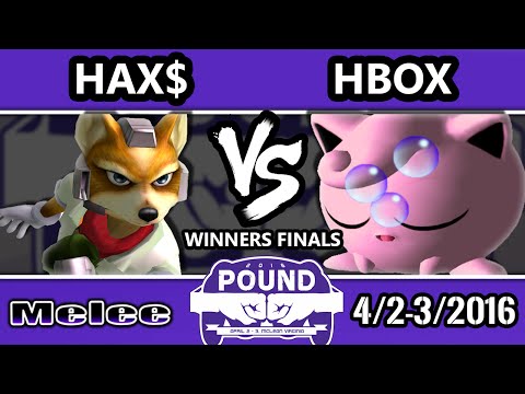 Pound 2016 - Hax (Fox) Vs. Hungrybox (Jigglypuff) - Winners Finals - SSBM