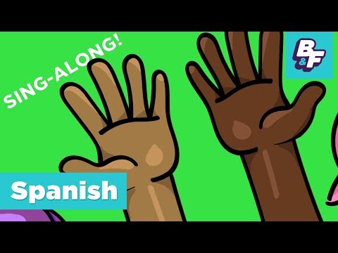 Goodbye In Spanish Sing-Along Song | BASHO & FRIENDS 4k Learning Songs | Hasta mañana