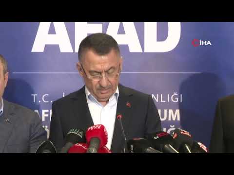 Cumhurbaşkanı Yardımcısı Fuat Oktay: "Toplamda 3 bin 419 kaybımız var. Yaralılarımız 20 bin 534. Enkazdan kurtarılanların sayısı 8 bini geçmiş durumda"