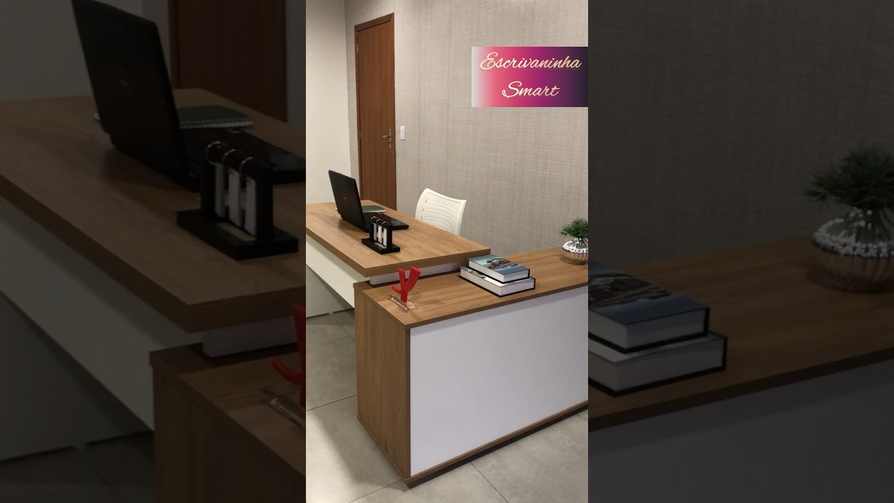 Thumbnail do vídeo - Escrivaninha Smart - Olmo/Branco