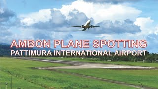 preview picture of video 'Pesawat Landing dan Take Off di Bandara Internasional Pattimura Maluku, Ambon Plane Spotting'
