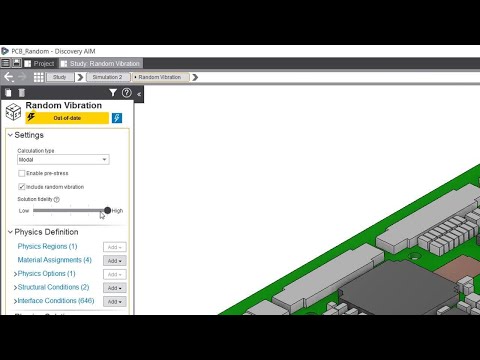ANSYS Discovery AIM 2019 R1 Random Vibration Analysis