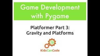 Pygame Platformer Part 3: Gravity and Platforms