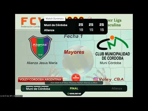 FCV 2026 - SLM Masc. Mayores - Fecha 1 - Alianza Jesus Maria vs Muni de Córdoba (LIVE SD)
