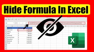 How to Hide Formula In Excel