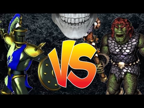 Heroes of Might and Magic III. Crusader VS Ogre mage