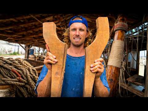 Building the Wooden Jaws for our +80ft Boat: These HAVE to hold — Sailing Yabá