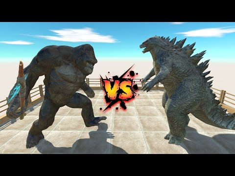 GODZILLA 2014 vs KING KONG Death Run Tour - Animal Revolt Battle Simulator