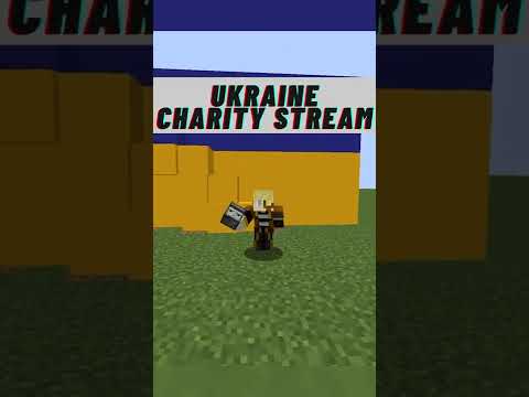 Minecraft Hardcore Charity Stream for Ukraine #shorts #Ukraine