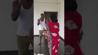 Femi Adebayo and Wife in hot fight