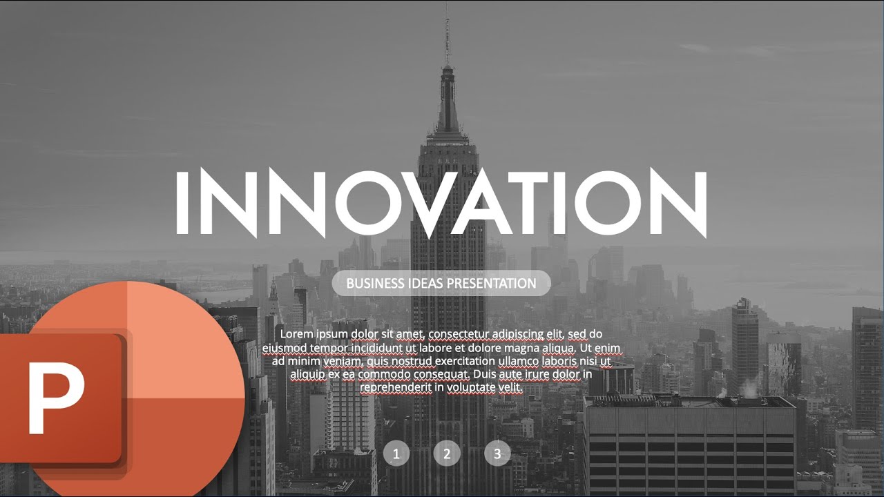 Modern slide PowerPoint Tutorial 1 min