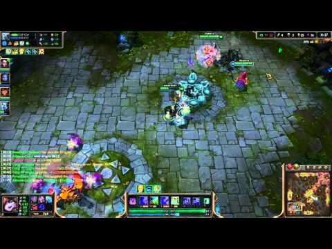League Ascendant - Vayne escapes Skarner glitchy style.