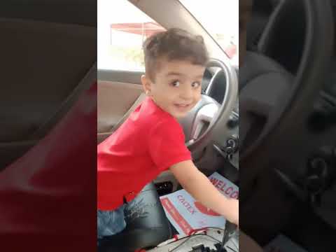 wajdan drive the car 🚗🚗🚗🚗🚗 baba Jan absent