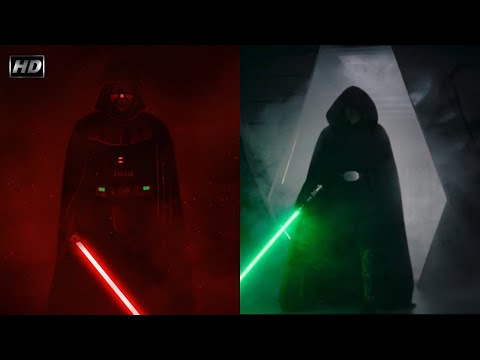 Darth Vader & Luke Skywalker Fight Style | Rogue One / The Mandalorian Comparison