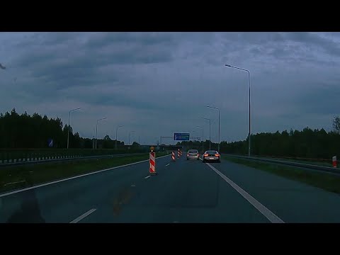 Wyprzedzanie prawym pasem autostrada A2 Warszawa-Terespol