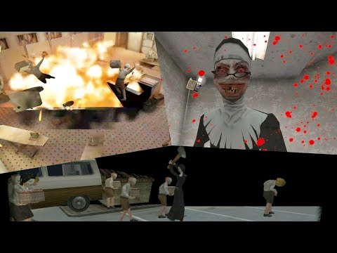 Evil Nun All Game Over Scenes