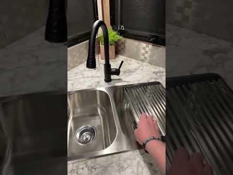 RV sink faucet upgrade is complete.