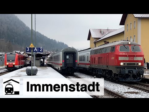 Immenstadt station: shunting stress with 3 x BR 218 and 3 x Alex